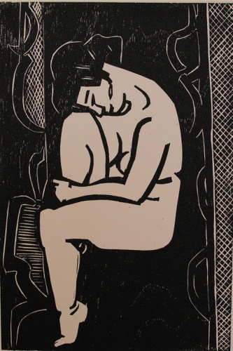 (Seated nude) by Ian Armstrong