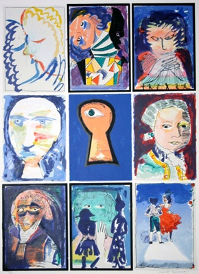 Mozart, (A/P) by Charles Blackman