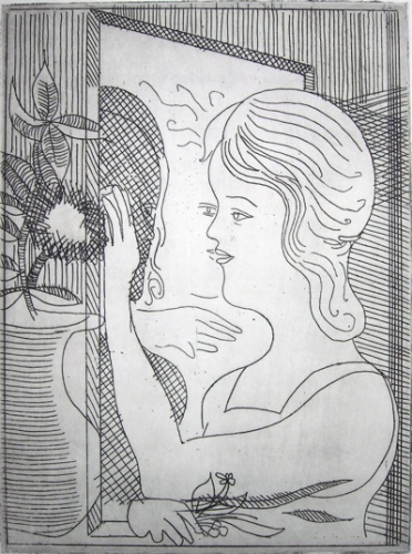 The Mirror (Reflection) by Charles Blackman