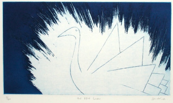 The Blue Swan by Rafael Gurvich