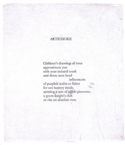 Artichoke, The Bits and Pieces (Selected Poems) by Chris Wallace Crabbe by Kristin Headlam