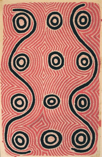 Mans Dreaming (cat. no. 16) by Ronnie Jakamarra Lawson
