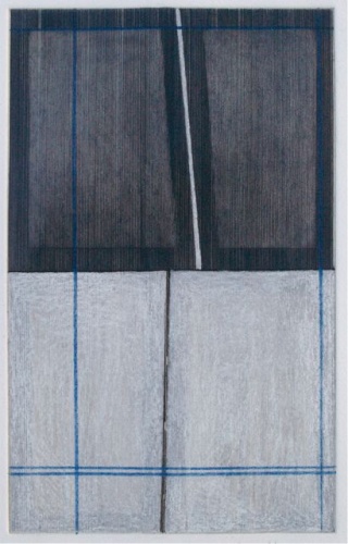 Untitled (drypoint/graphite/crayon 08) by Miranda Leighfield