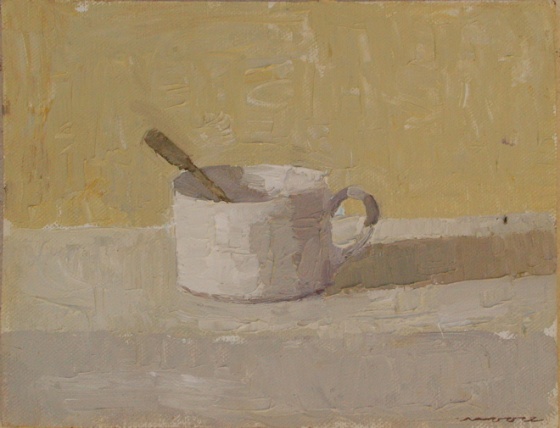 Cup with Spoon by David Moore