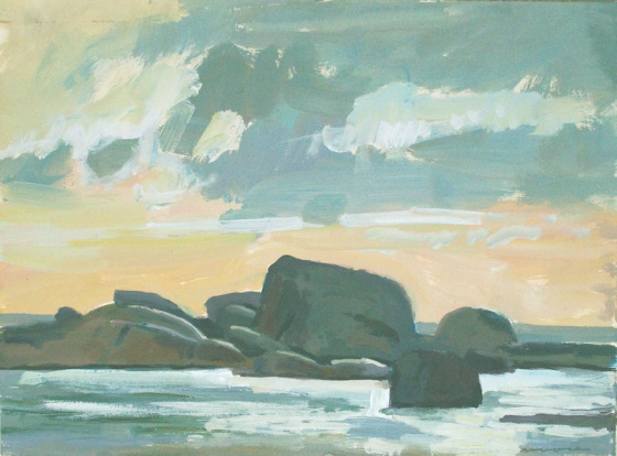 Evening, The Docks, Flinders Island by David Moore