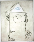 Hickory Dickory Dock by Charles Blackman