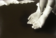 Crocheted gloves by Ponch Hawkes